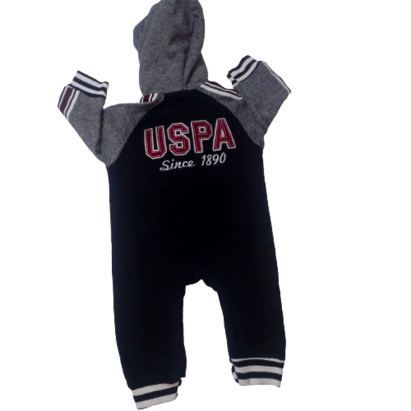 U.S. Polo Assn Stripe Sweatersuit Hoodie - Picture 2 of 6